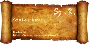 Szalay Kevin névjegykártya